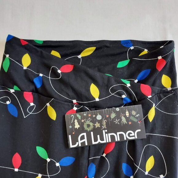 NWT Christmas Lightbulb Leggings - Size S - Picture 2 of 4